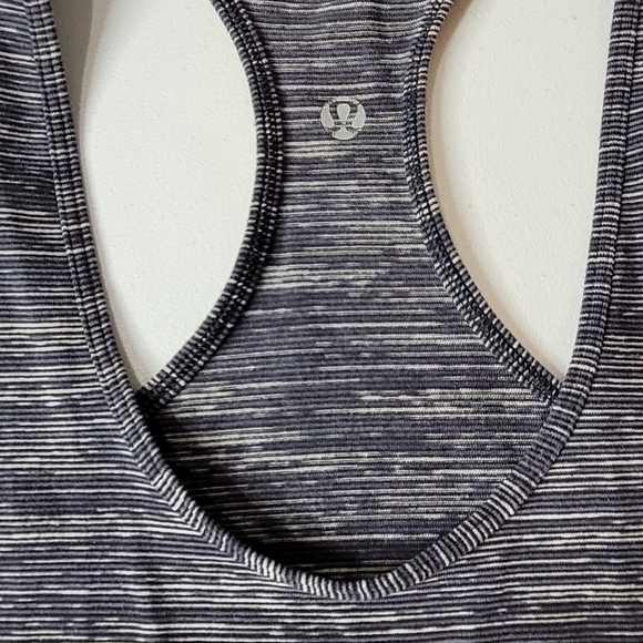 Lululemon Cool Racerback Marled Knit Yoga Workout Tank Top - Size 6 - Picture 3 of 7